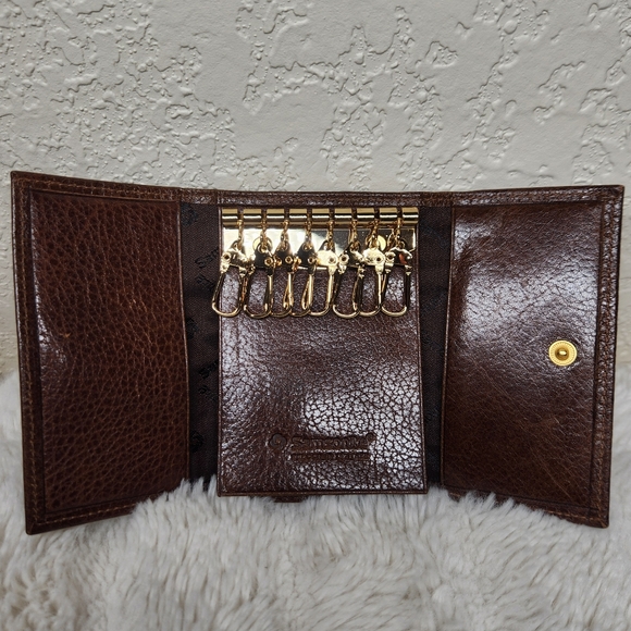 Samsonite Other - Vintage Samsonite Brown Full Grain Leather Wallet Key Holder